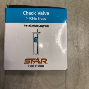 STAR Water Systems Check Valve 1-1/2" Brass